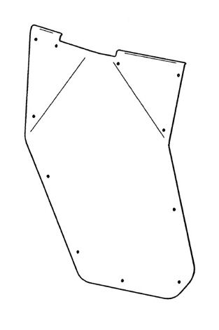 Photo of 2444.7475.1 Alloy Door Skin (RIGHT) by Rival Powersports USA - Premium for UTVs / Side by Sides