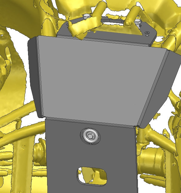 Photo of CF Moto C Force 400 / 500 GEN2 Plastic Central Skid Plate by Rival Powersports USA - Premium for UTVs / Side by Sides