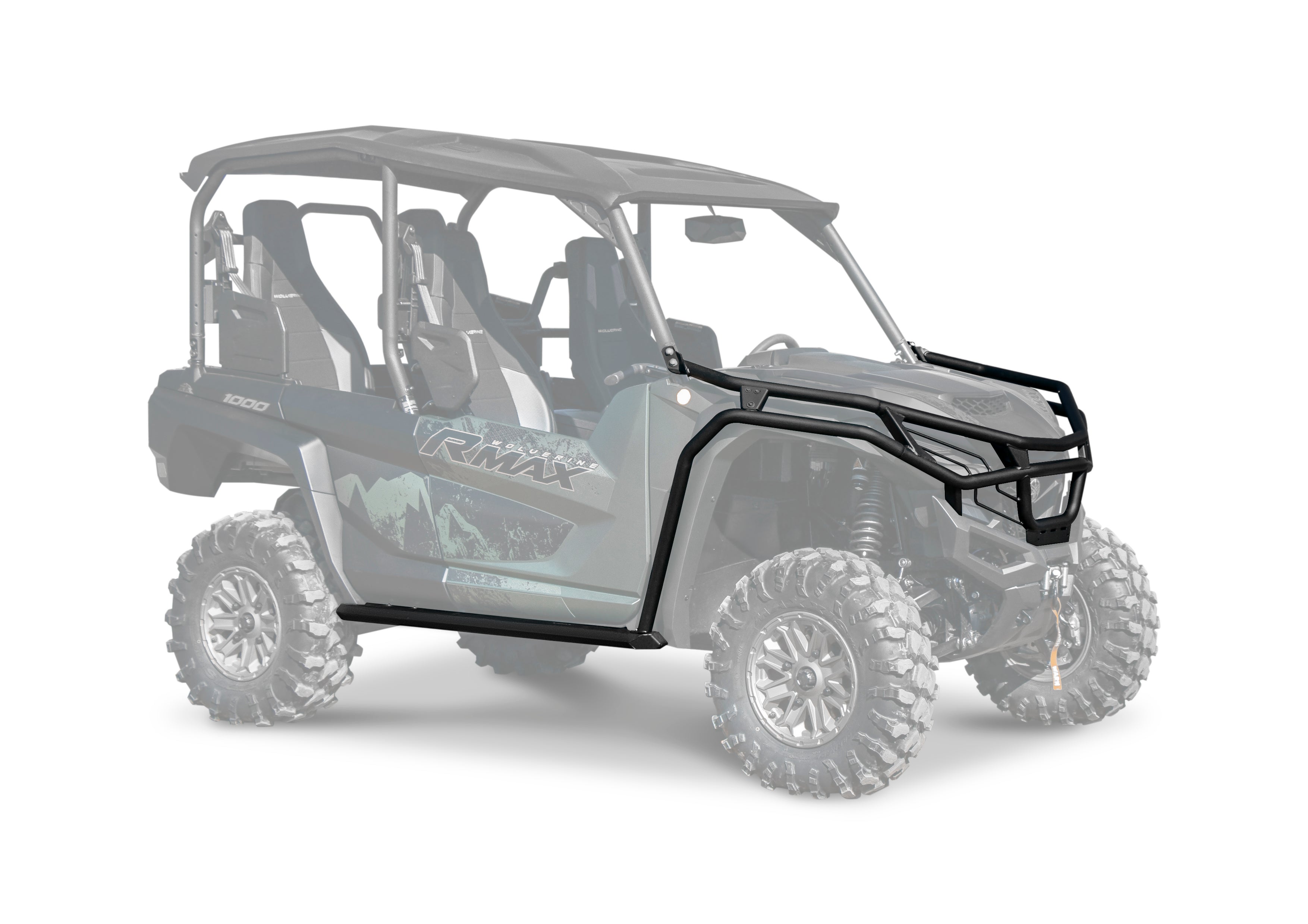 Photo of R Max 2-Seater Front Bumper Kit with Fender Guard and Rock Sliders by Rival Powersports USA - Premium for UTVs / Side by Sides