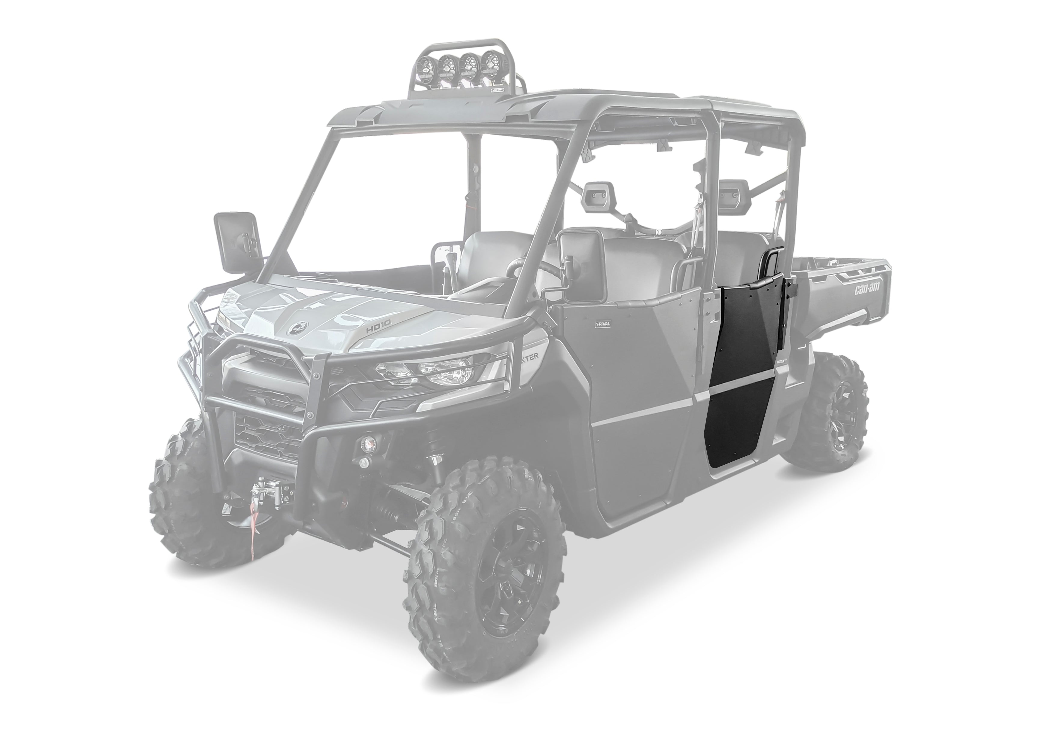 Photo of Can-Am Defender HD5/HD7/HD8/HD9/HD10 Max Rear Half Doors by Rival Powersports USA - Premium Half Doors for UTVs / Side by Sides