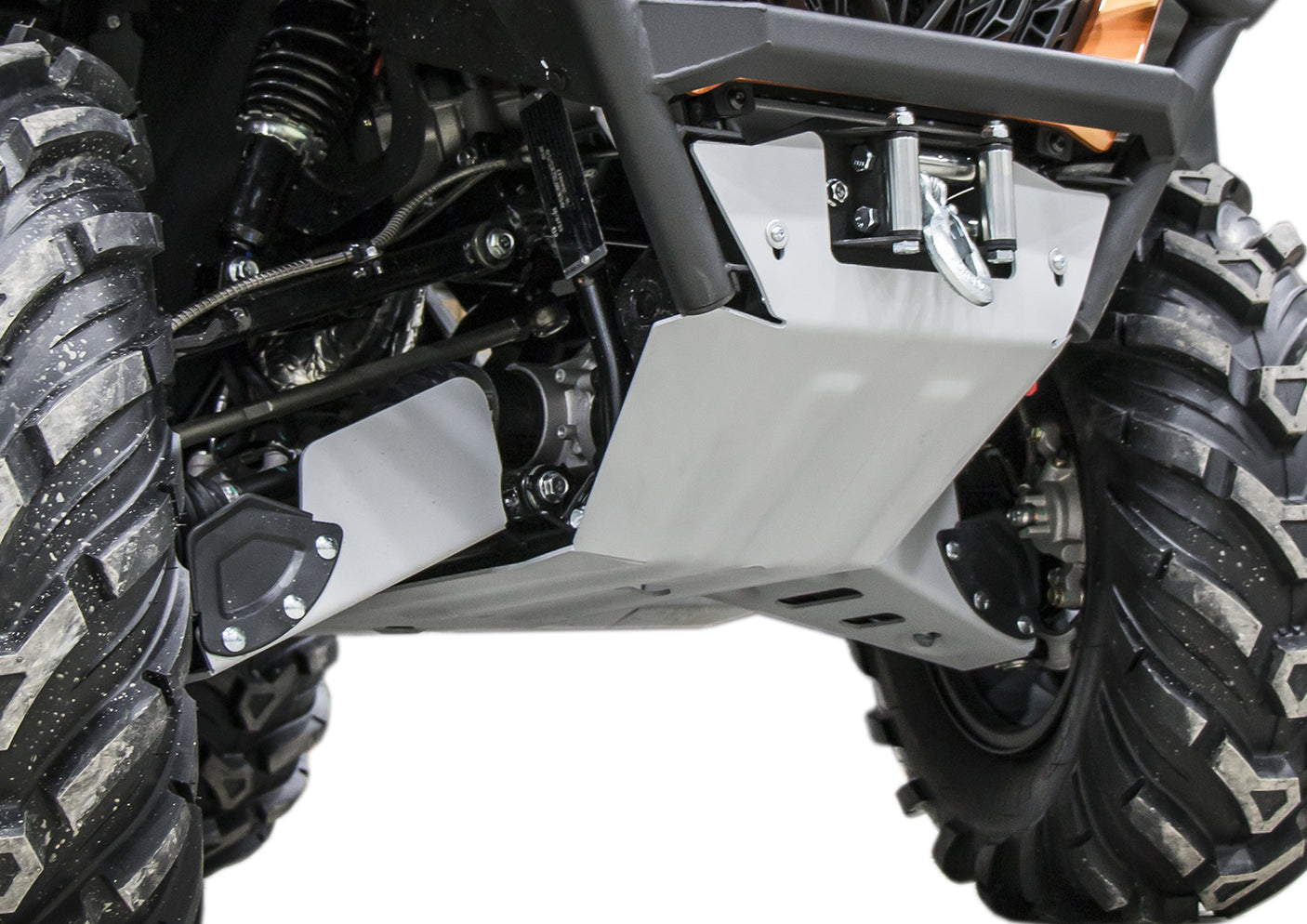 Photo of CF Moto C Force 600 Touring Alloy Central Skid Plate by Rival Powersports USA - Premium Central Skid Plate Alloy for UTVs / Side by Sides