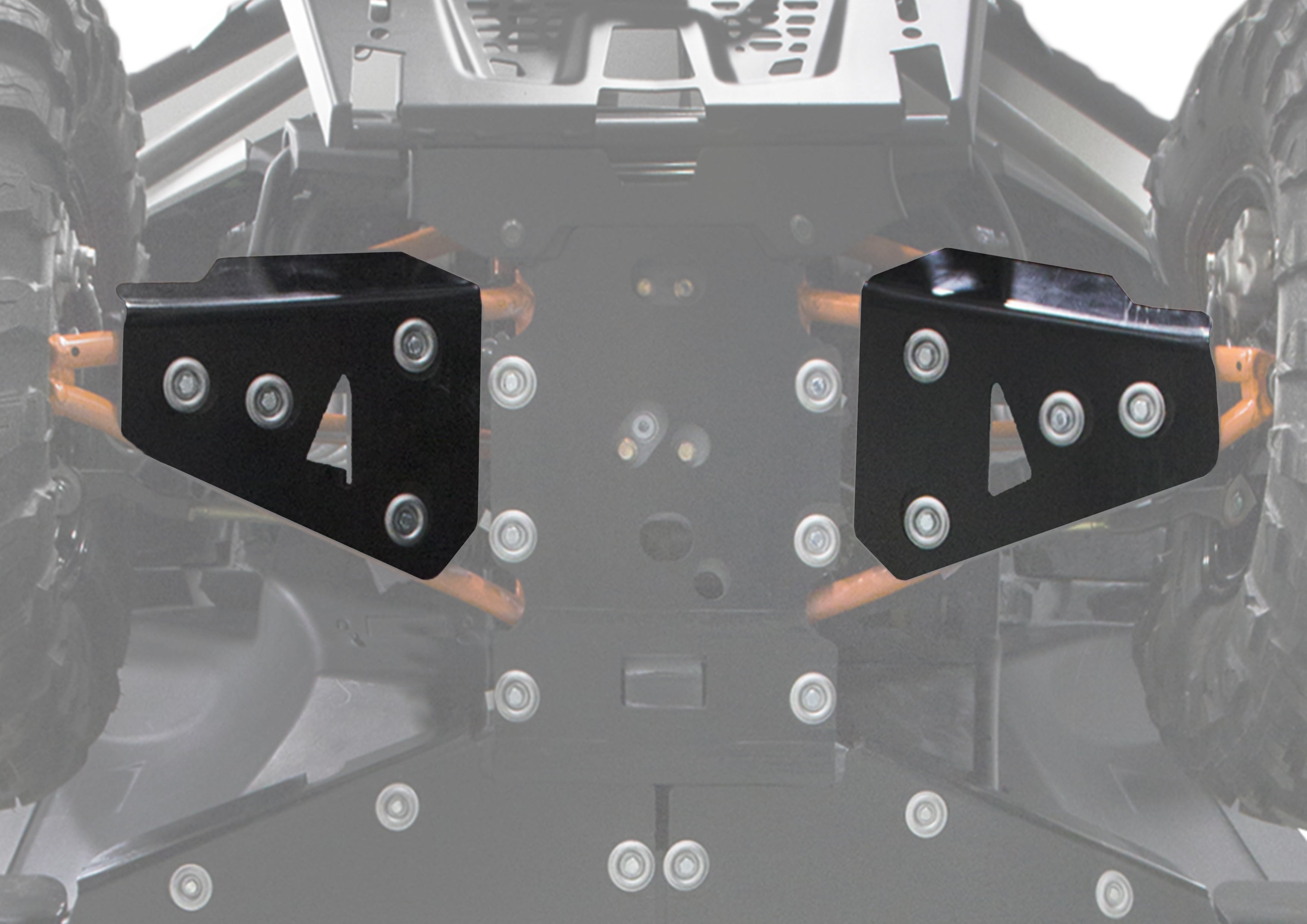 Photo of Polaris Ranger 1000/1000 XP/ Crew Plastic Front A Arm Guards by Rival Powersports USA - Premium Plastic Front A Arm Guards for UTVs / Side by Sides