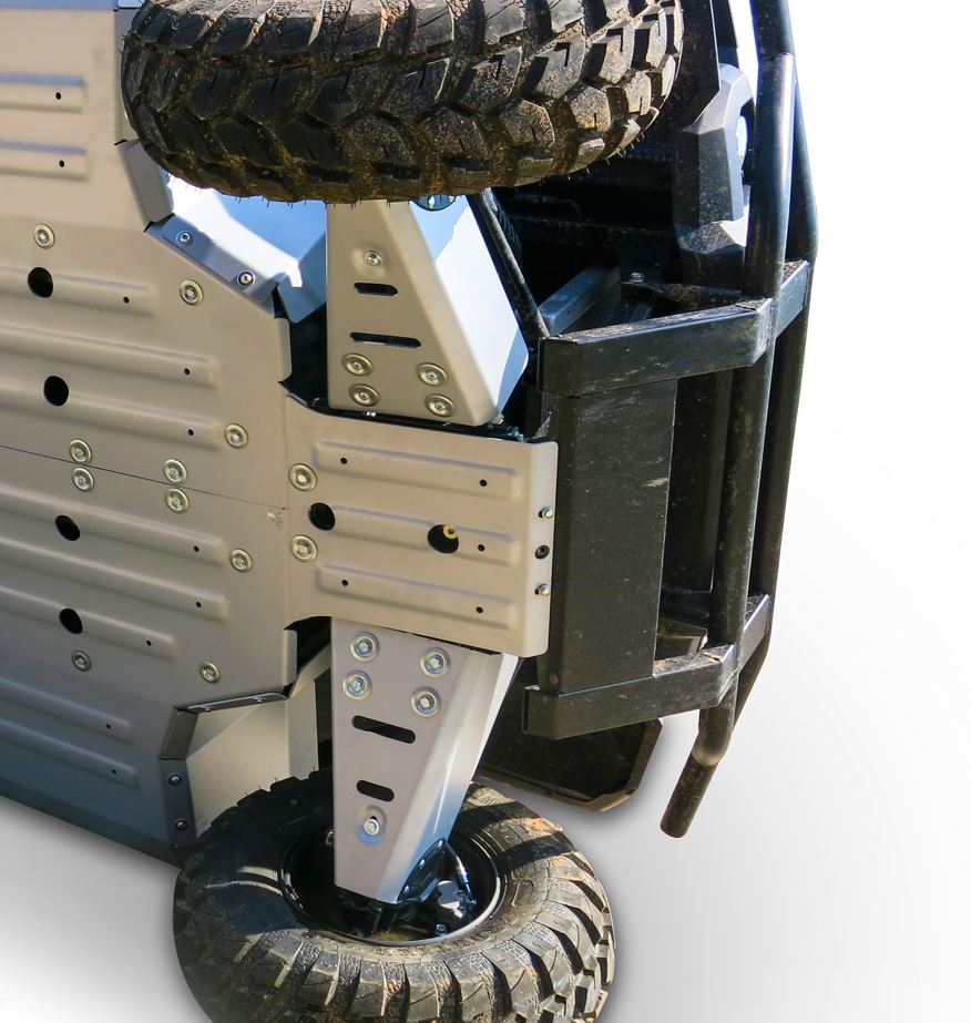 Photo of Kawasaki Mule PRO DX/DXT/FX/FXT Alloy Front A Arm Guards by Rival Powersports USA - Premium Alloy Front A Arm Guards for UTVs / Side by Sides