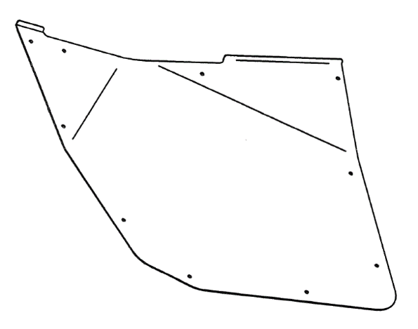 Photo of Ranger XP900 Door Skin Left Hand Side by Rival Powersports USA - Premium for UTVs / Side by Sides