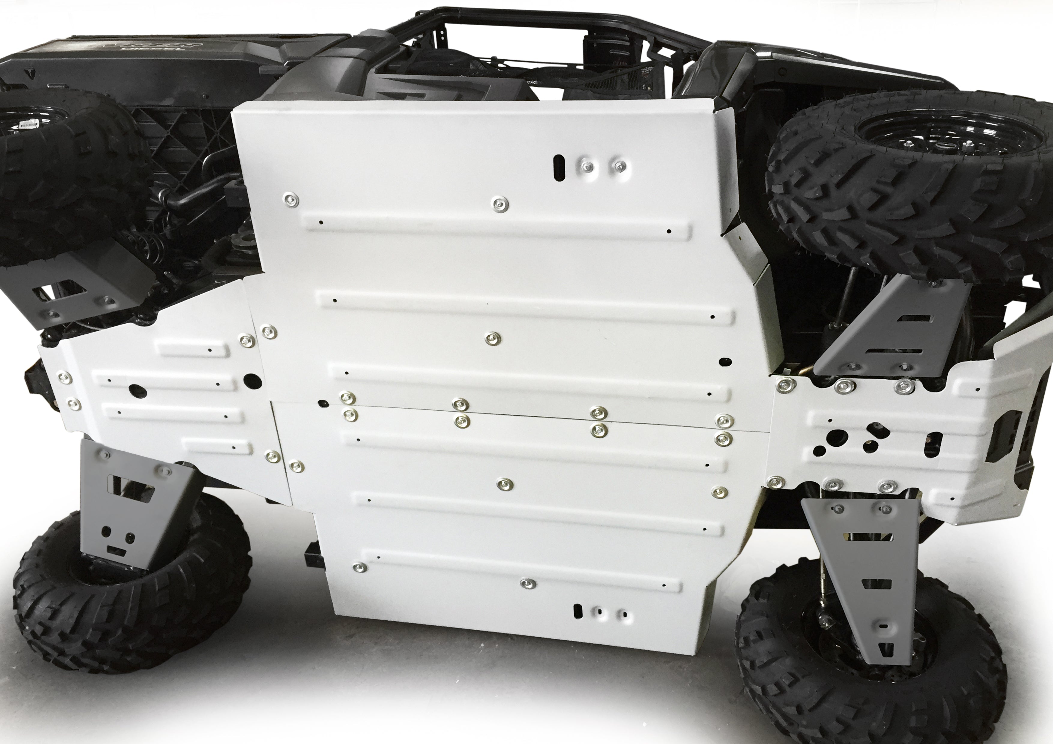 Photo of Polaris Ranger 570/900/1000XP/DSL Full Size Alloy Central Skid Plate by Rival Powersports USA - Premium for UTVs / Side by Sides