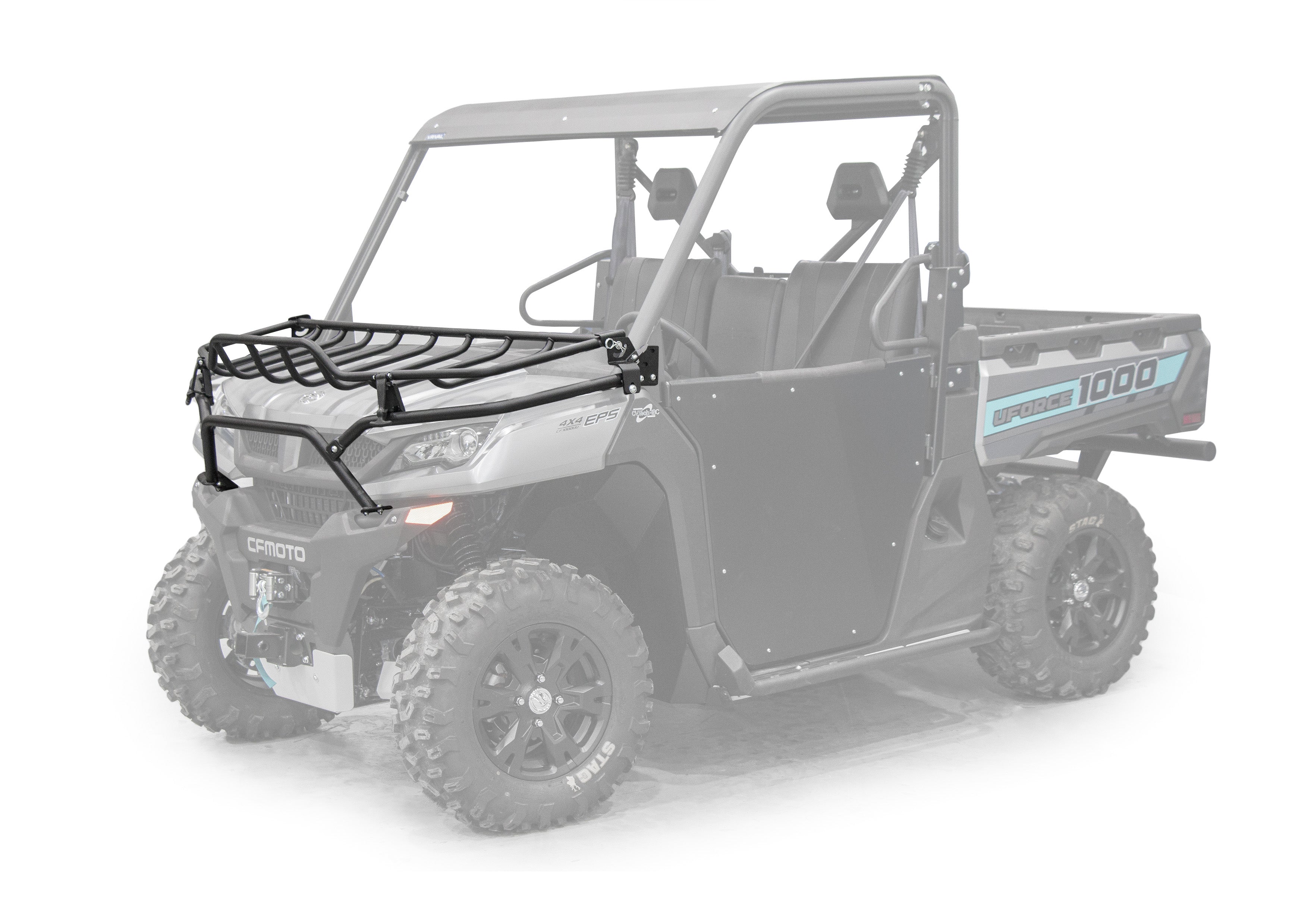 Photo of CF Moto U Force 1000 Front Hood Rack by Rival Powersports USA - Premium for UTVs / Side by Sides