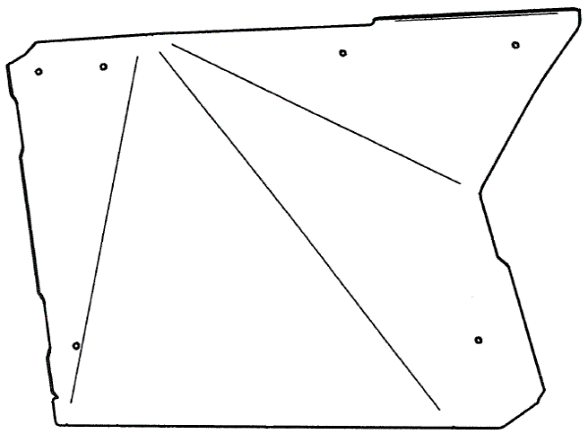 Photo of 2444.6863.1 Alloy Door Skin (LEFT) by Rival Powersports USA - Premium for UTVs / Side by Sides