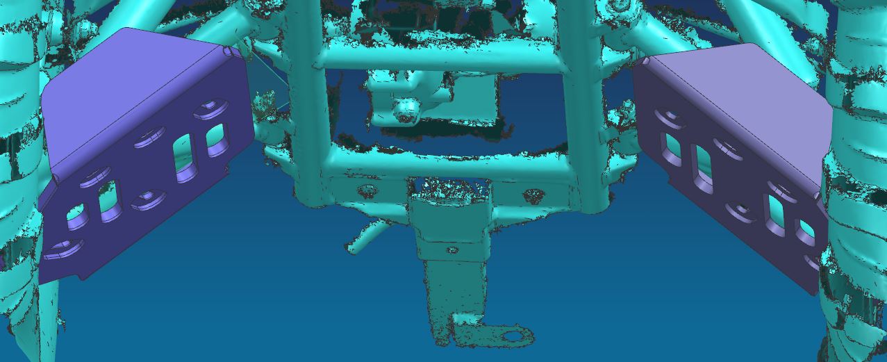 Photo of CF Moto C Force 600 Plastic Rear A Arm Guards by Rival Powersports USA - Premium Plastic Rear A Arm Guards for UTVs / Side by Sides