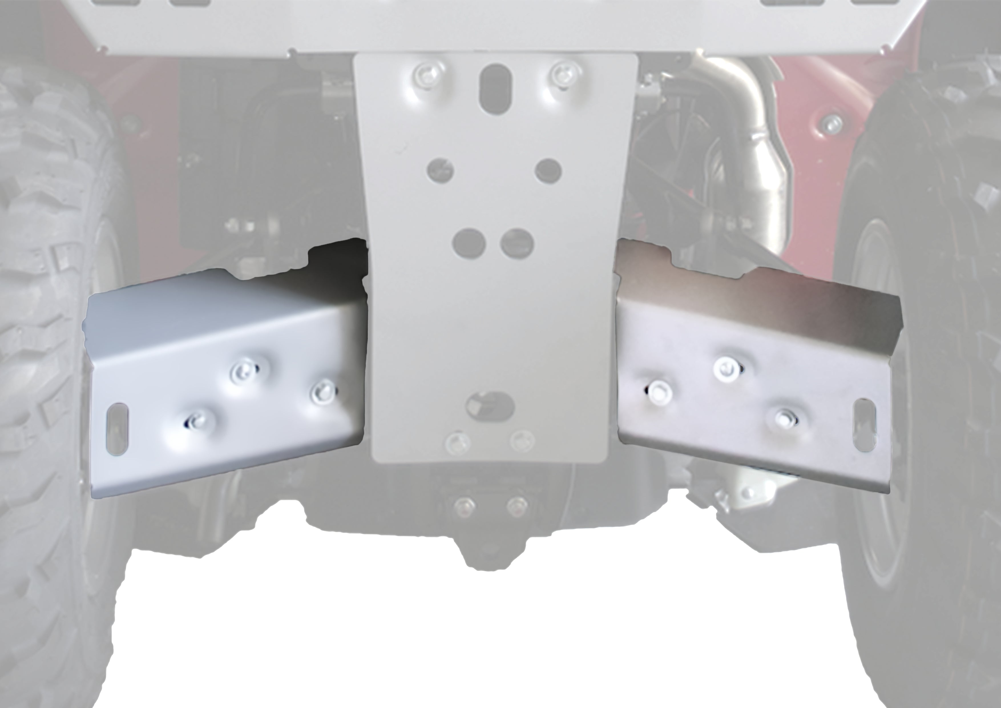 Photo of Honda TRX680 Rincon 4x4 IRS Auto Alloy Rear A Arm Guards by Rival Powersports USA - Premium Alloy Rear A Arm Guards for UTVs / Side by Sides