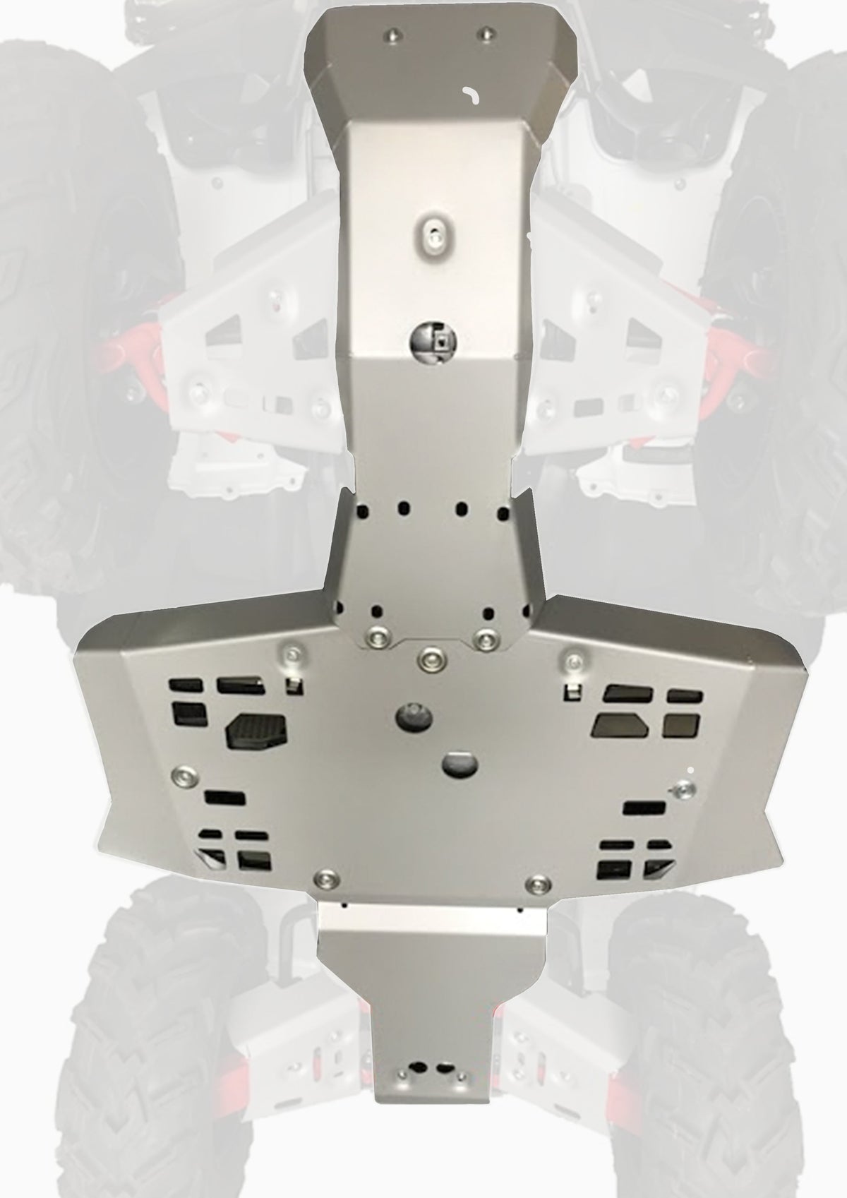 Photo of Honda TRX420 / 500 FA / FE / FM IRS Alloy Central Skid Plate by Rival Powersports USA - Premium Central Skid Plate Alloy for UTVs / Side by Sides