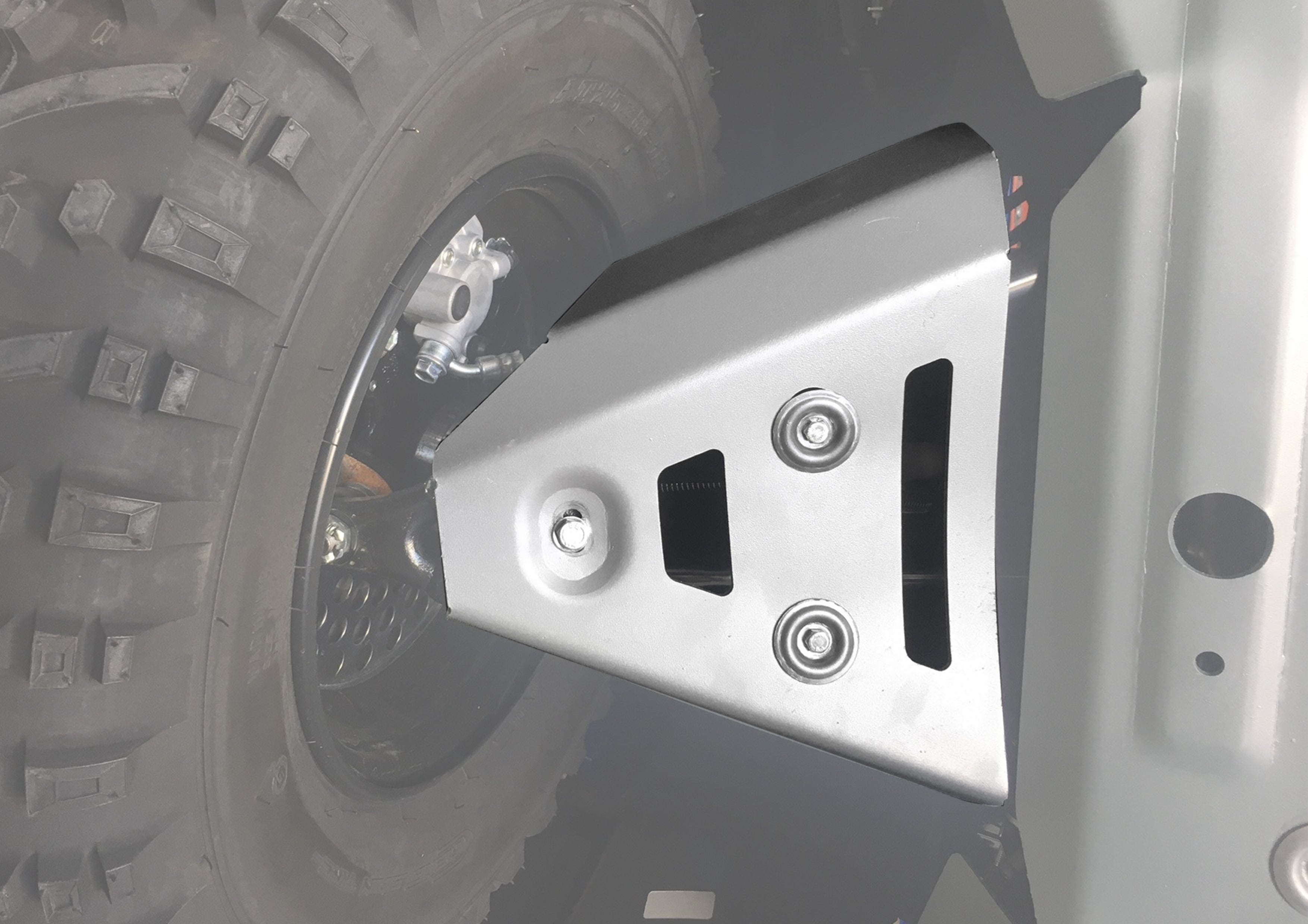 Photo of Yamaha Kodiak 450IRS Alloy Front A Arm Guards by Rival Powersports USA - Premium Alloy Front A Arm Guards for UTVs / Side by Sides