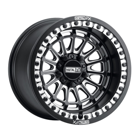 Delta R Beadlock Wheel - Satin Black Contrast Cut (14")