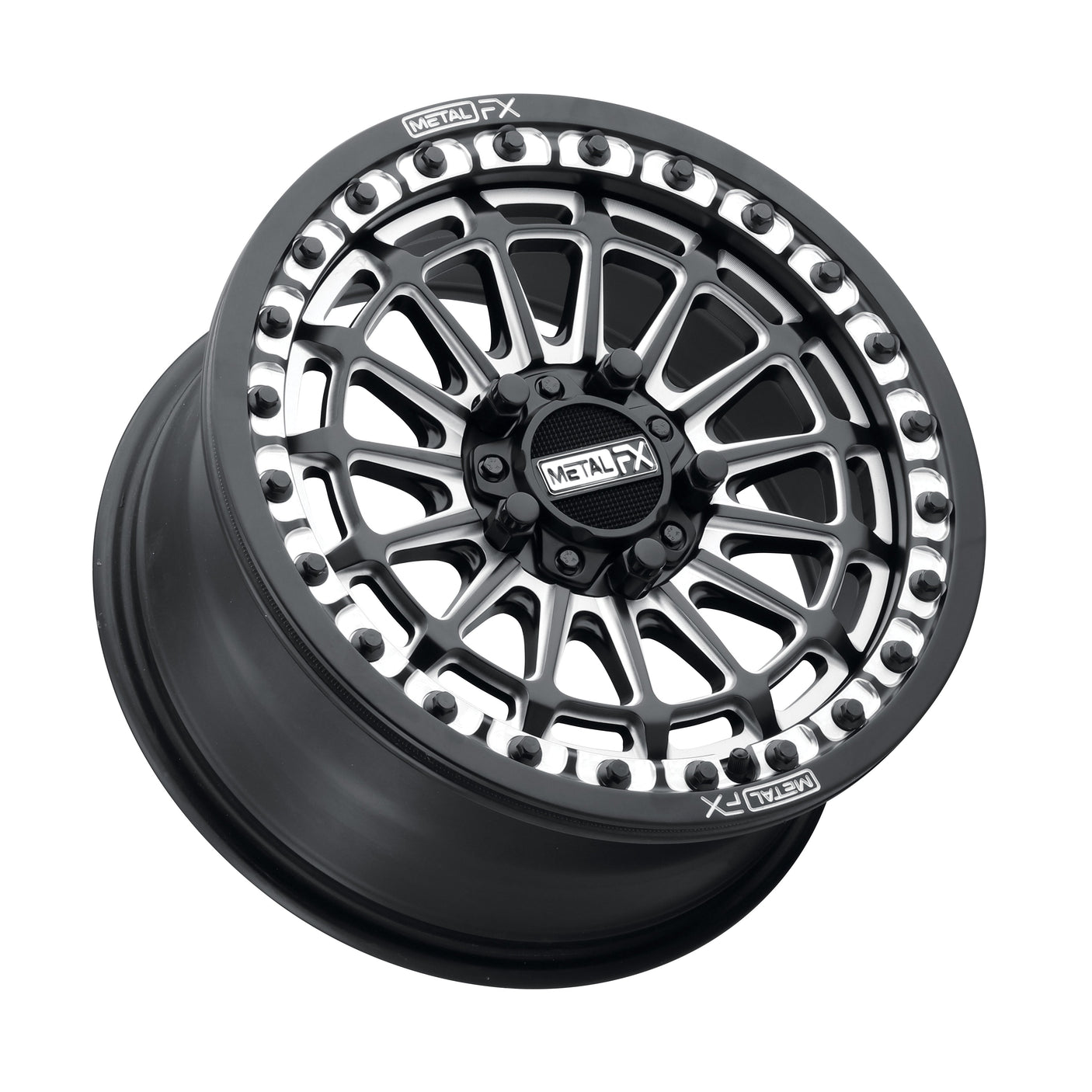 Delta R Beadlock Wheel - Satin Black Contrast Cut (14")