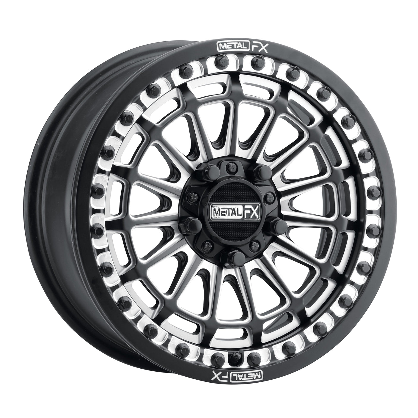 Delta R Beadlock Wheel - Satin Black Contrast Cut (14")