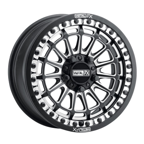 Delta R Beadlock Wheel - Satin Black Contrast Cut (14")