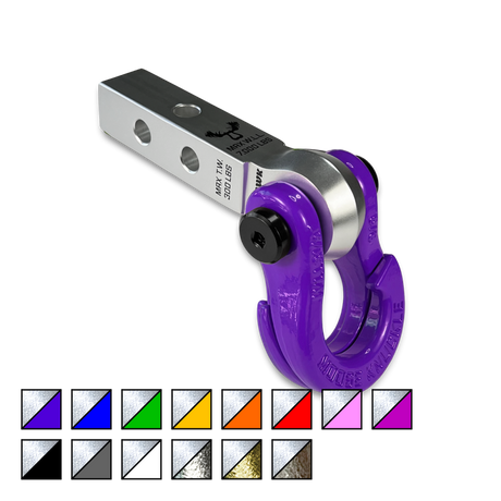 Photo of Jowl 5/8 Split Shackle and Mohawk 1.25 Receiver Combo by Forward Notion, LLC - Premium Recovery Gear for UTVs / Side by Sides