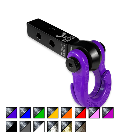 Photo of Jowl 5/8 Split Shackle and Mohawk 1.25 Receiver Combo by Forward Notion, LLC - Premium Recovery Gear for UTVs / Side by Sides