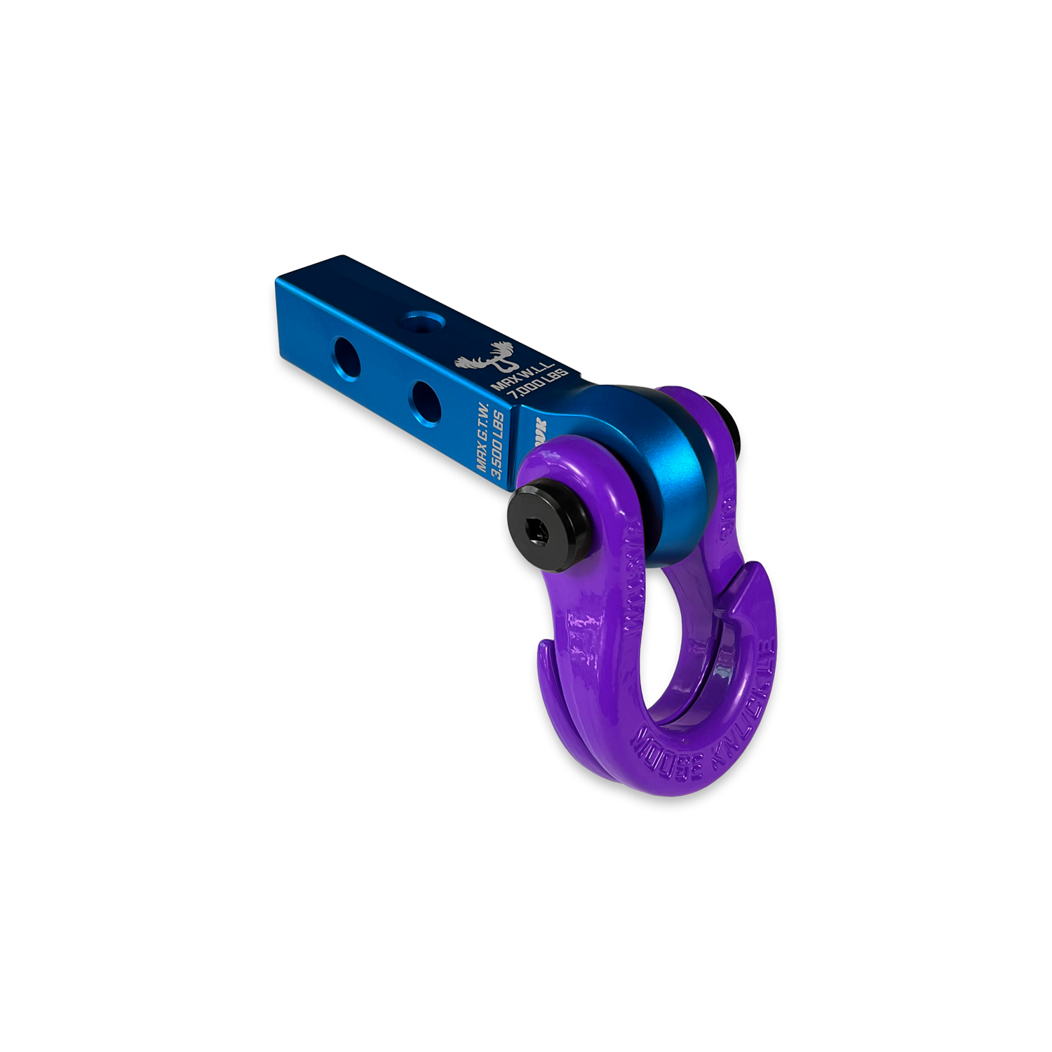Photo of Jowl 5/8 Split Shackle and Mohawk 1.25 Receiver Combo by Forward Notion, LLC - Premium Recovery Gear for UTVs / Side by Sides