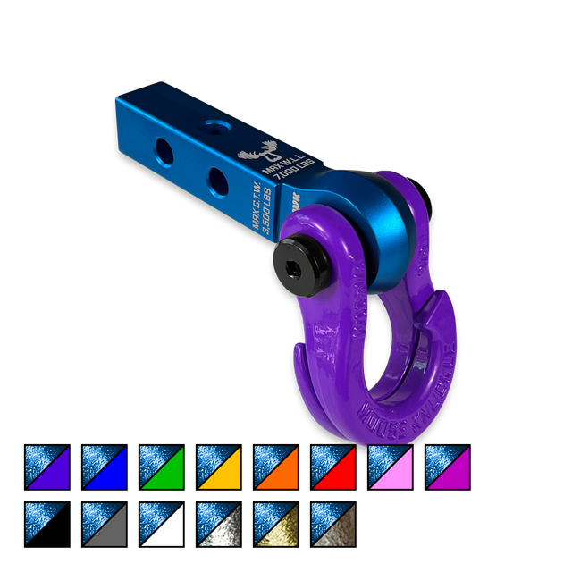 Photo of Jowl 5/8 Split Shackle and Mohawk 1.25 Receiver Combo by Forward Notion, LLC - Premium Recovery Gear for UTVs / Side by Sides
