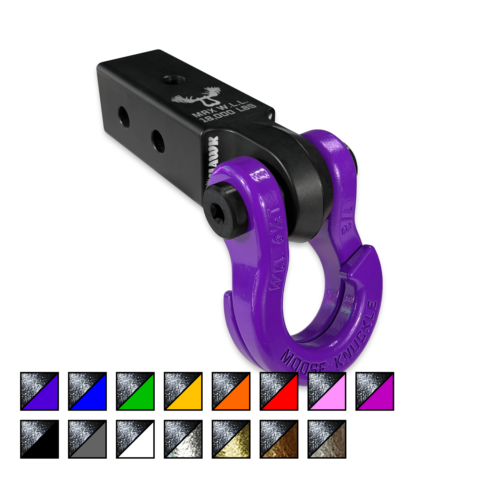 Photo of Jowl™ 7/8 Split Shackle™ and Mohawk 2.5 Receiver Combo by Forward Notion, LLC - Premium Recovery Gear for UTVs / Side by Sides