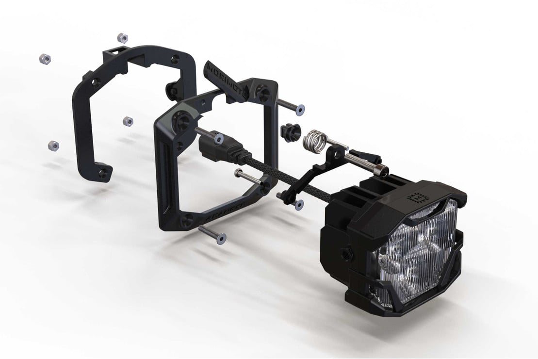 Photo of Morimoto 4 Banger LED Pods - Flush Mount by Morimoto - Premium Light Pods for UTVs / Side by Sides