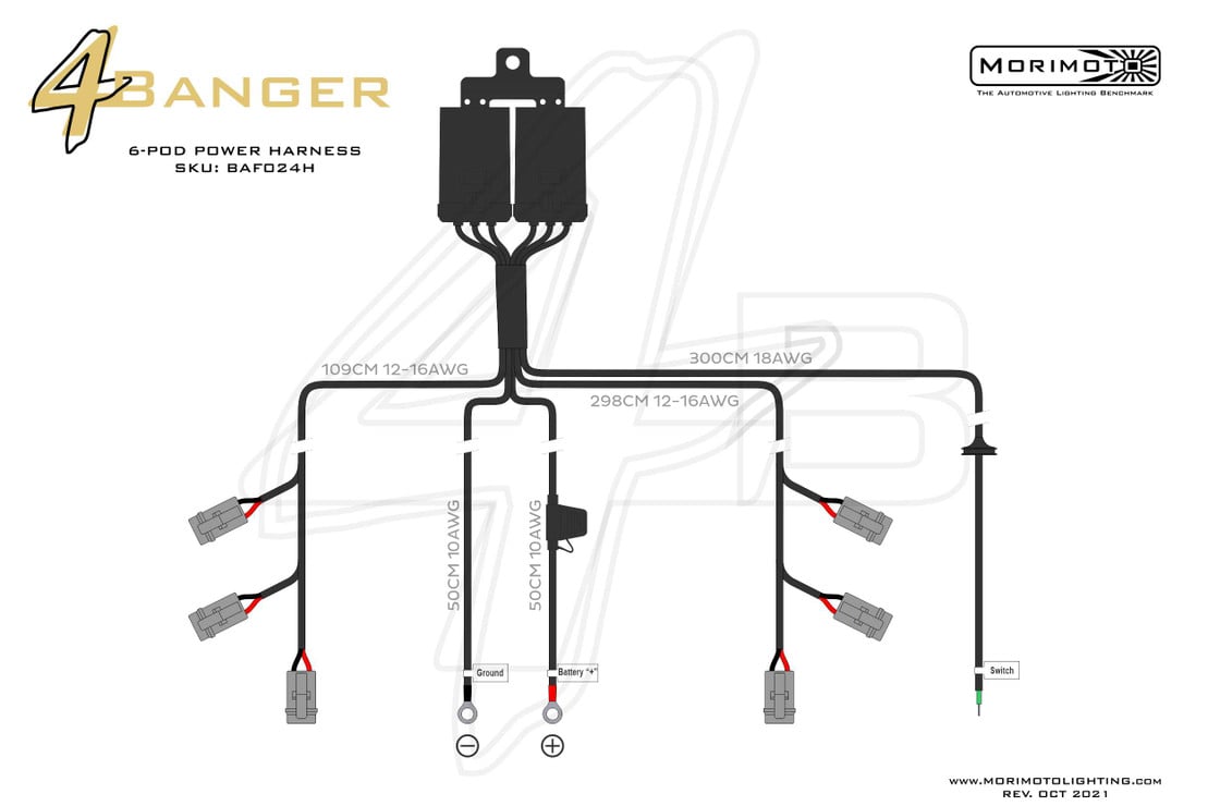 Morimoto off Road 6-Pod Power Harness