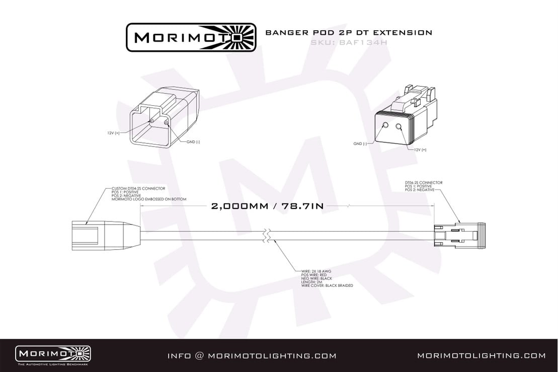 Morimoto Off Road Harnesses Dt-Extension