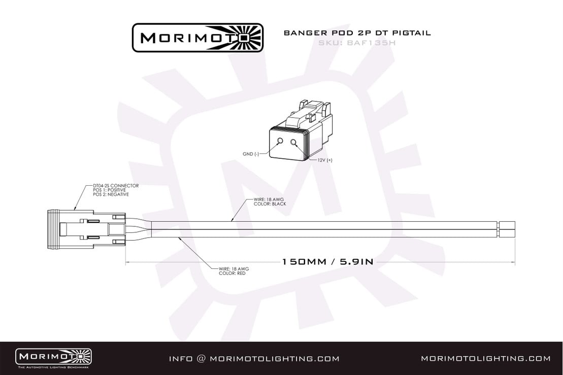 Photo of Morimoto Off Road Harnesses Dt-Extension by Morimoto - Premium Light Bars for UTVs / Side by Sides
