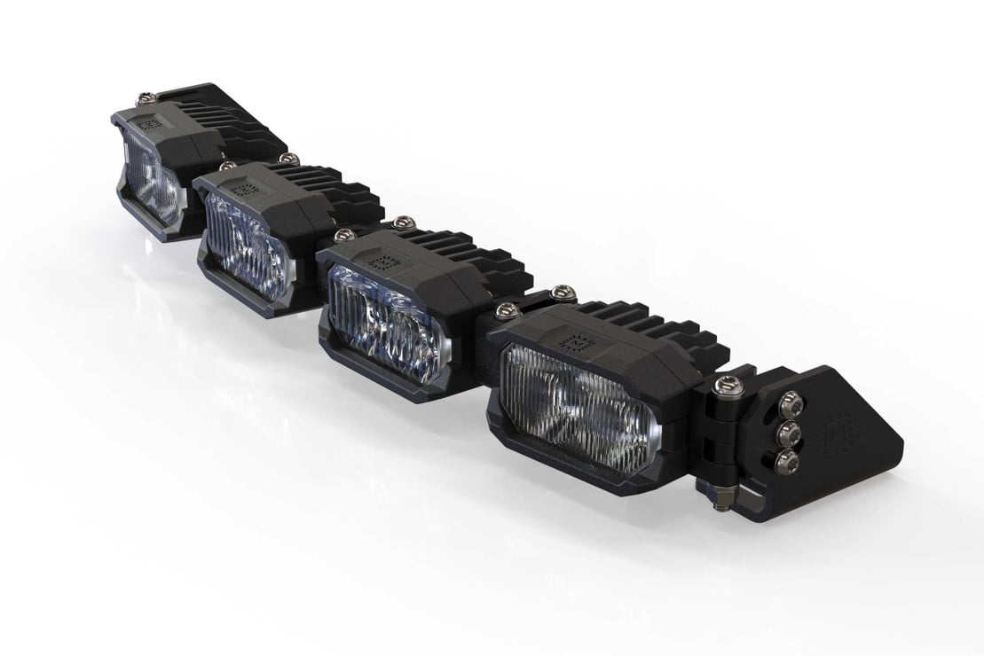 Photo of Morimoto Single Row Banger Bar Off Road LED Bar Light - 4 Pod / 16” by Morimoto - Premium Light Bars for UTVs / Side by Sides