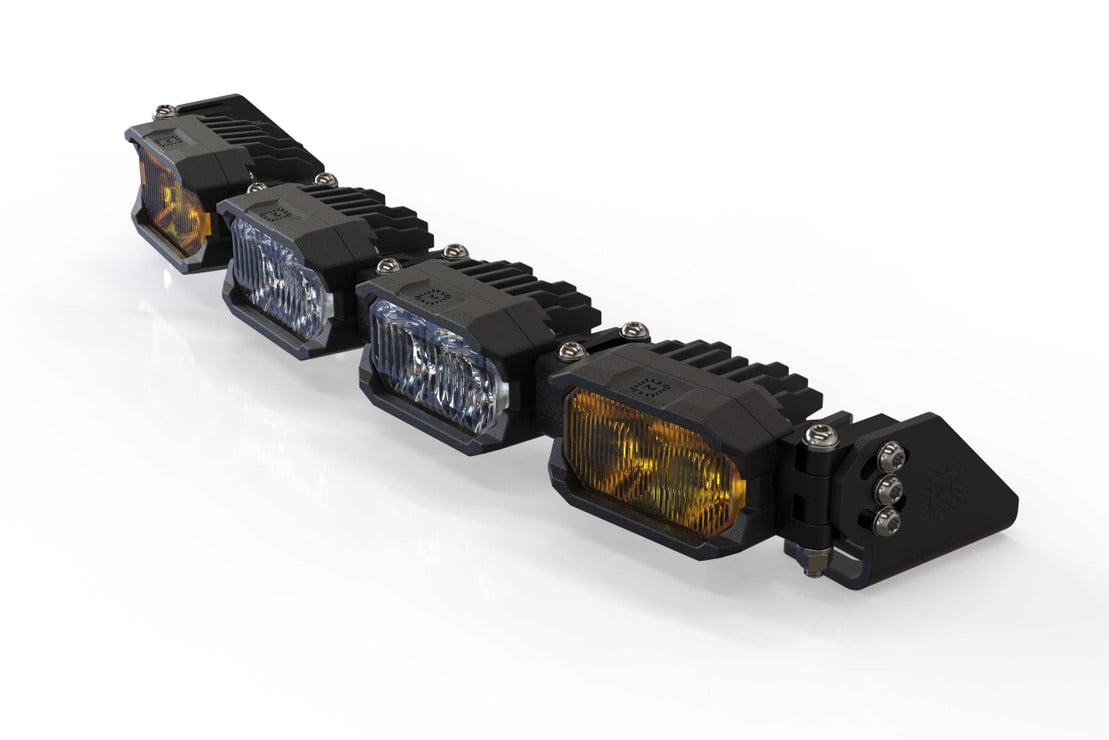 Photo of Morimoto Single Row Banger Bar Off Road LED Bar Light - 4 Pod / 16” by Morimoto - Premium Light Bars for UTVs / Side by Sides