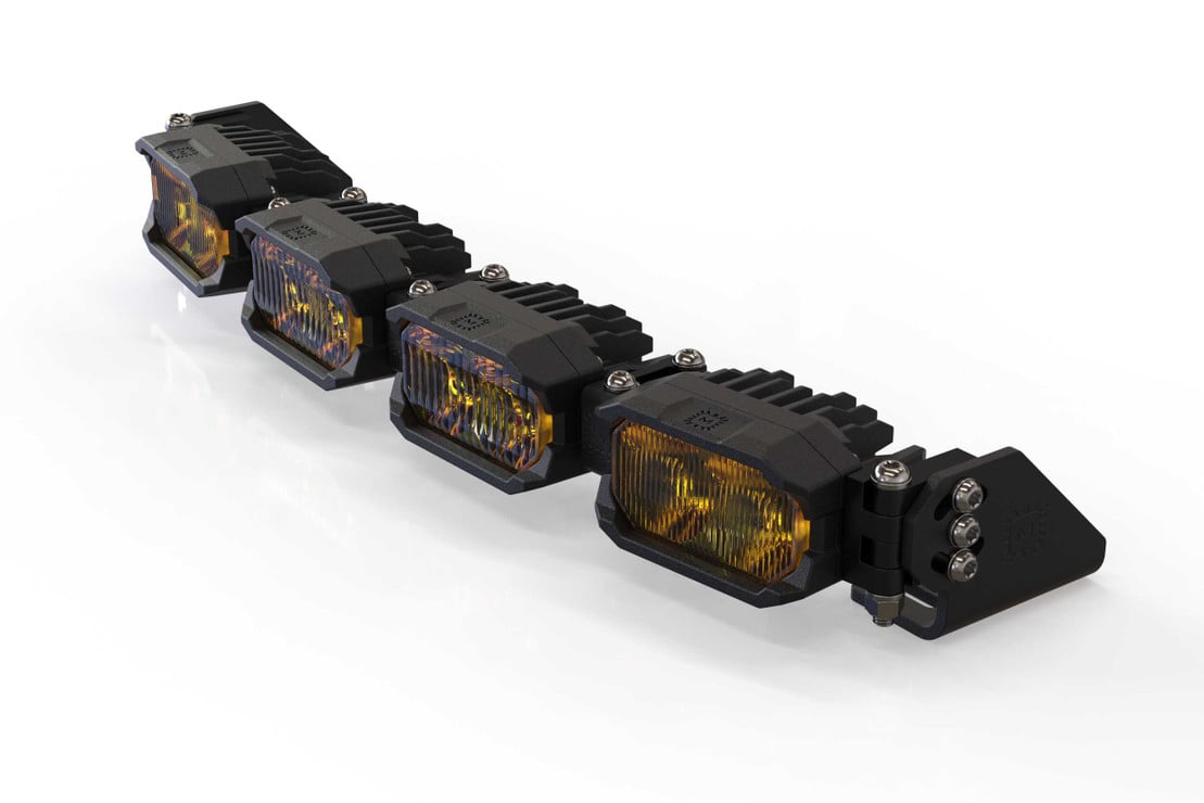 Photo of Morimoto Single Row Banger Bar Off Road LED Bar Light - 4 Pod / 16” by Morimoto - Premium Light Bars for UTVs / Side by Sides