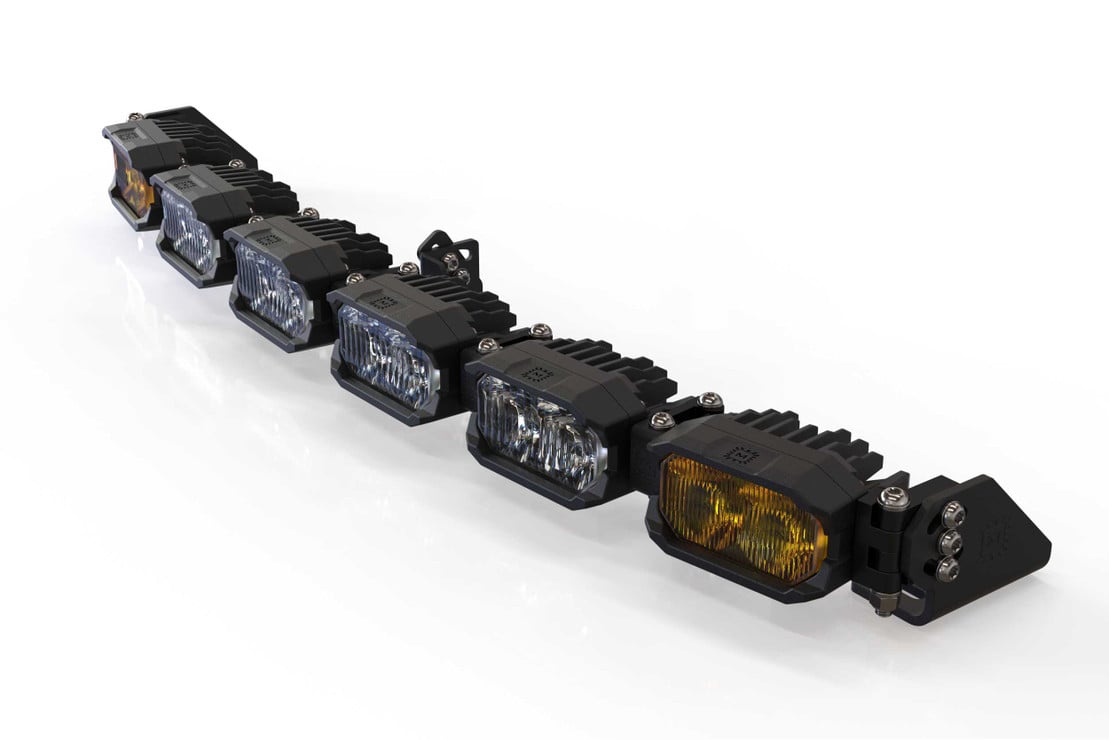 Photo of Morimoto Single Row Banger Bar Off Road LED Light Bar - 6 Pod / 24” by Morimoto - Premium Light Bars for UTVs / Side by Sides