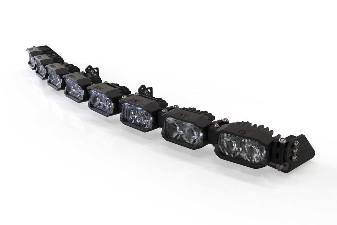 Photo of Morimoto Single Row Banger Bar off Road LED Light Bar - 8 Pod / 31.5” by Morimoto - Premium Light Bars for UTVs / Side by Sides