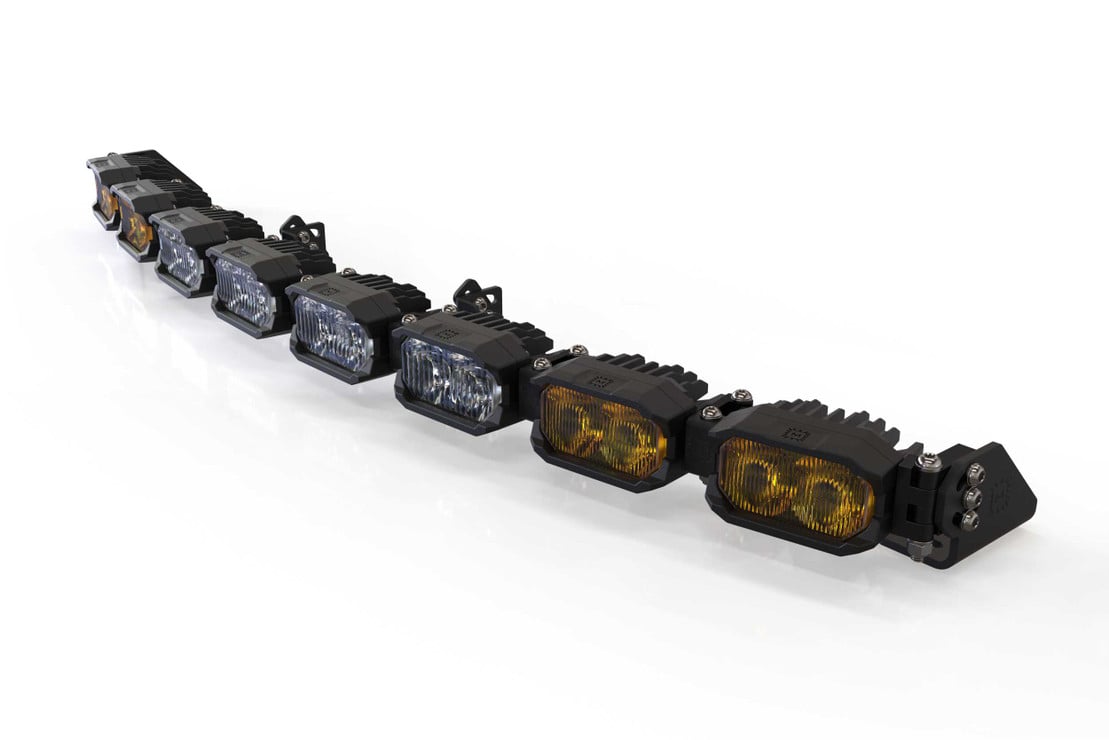Photo of Morimoto Single Row Banger Bar off Road LED Light Bar - 8 Pod / 31.5” by Morimoto - Premium Light Bars for UTVs / Side by Sides