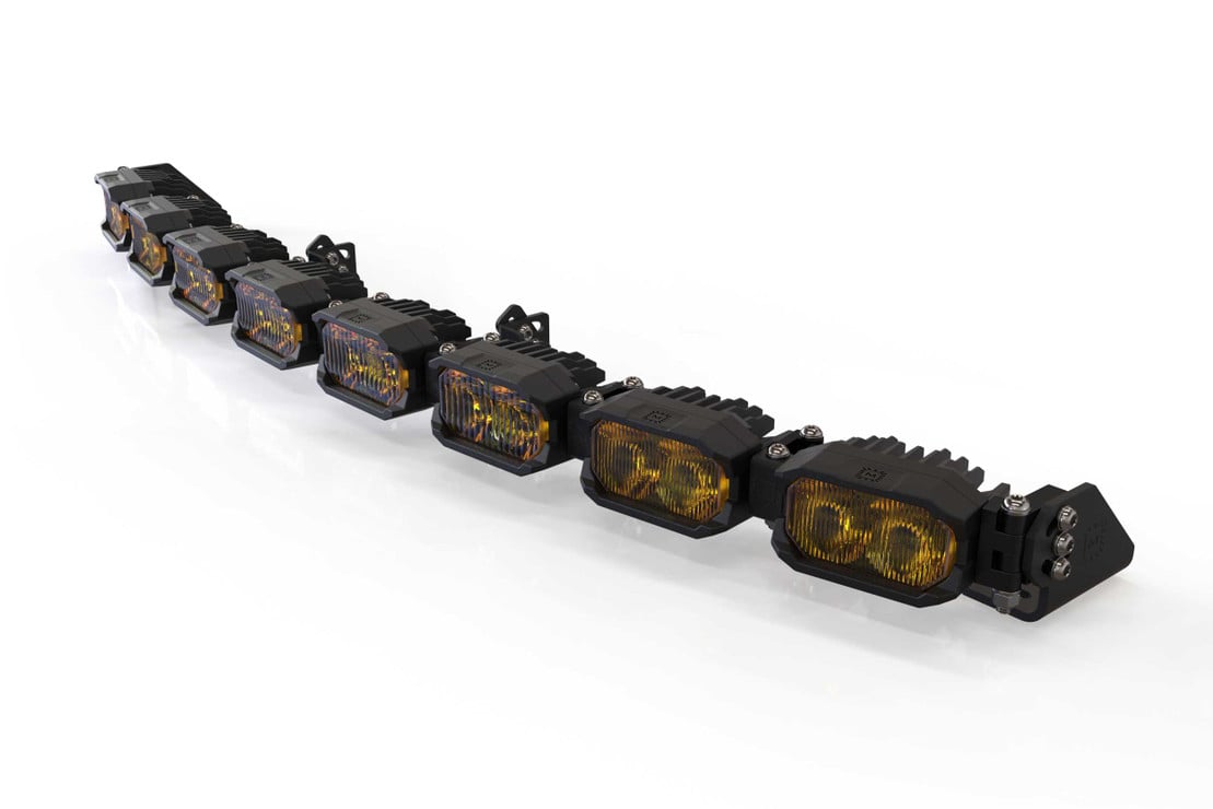 Photo of Morimoto Single Row Banger Bar off Road LED Light Bar - 8 Pod / 31.5” by Morimoto - Premium Light Bars for UTVs / Side by Sides