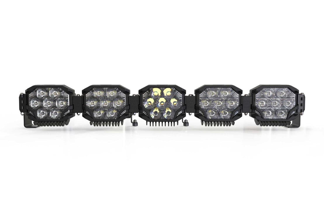 Photo of Morimoto Triple Row Banger Bar Off Road LED Light Bar - 5 Pod / 36” by Morimoto - Premium Light Bars for UTVs / Side by Sides