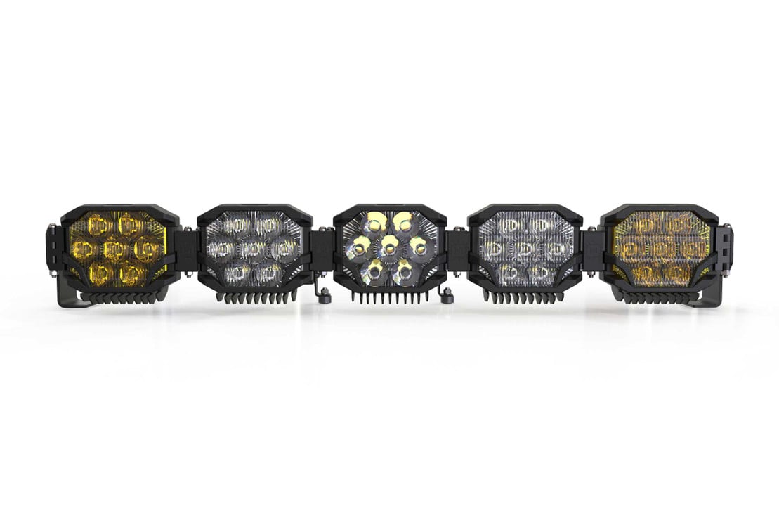 Photo of Morimoto Triple Row Banger Bar Off Road LED Light Bar - 5 Pod / 36” by Morimoto - Premium Light Bars for UTVs / Side by Sides