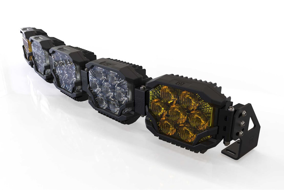 Photo of Morimoto Triple Row Banger Bar Off Road LED Light Bar - 5 Pod / 36” by Morimoto - Premium Light Bars for UTVs / Side by Sides