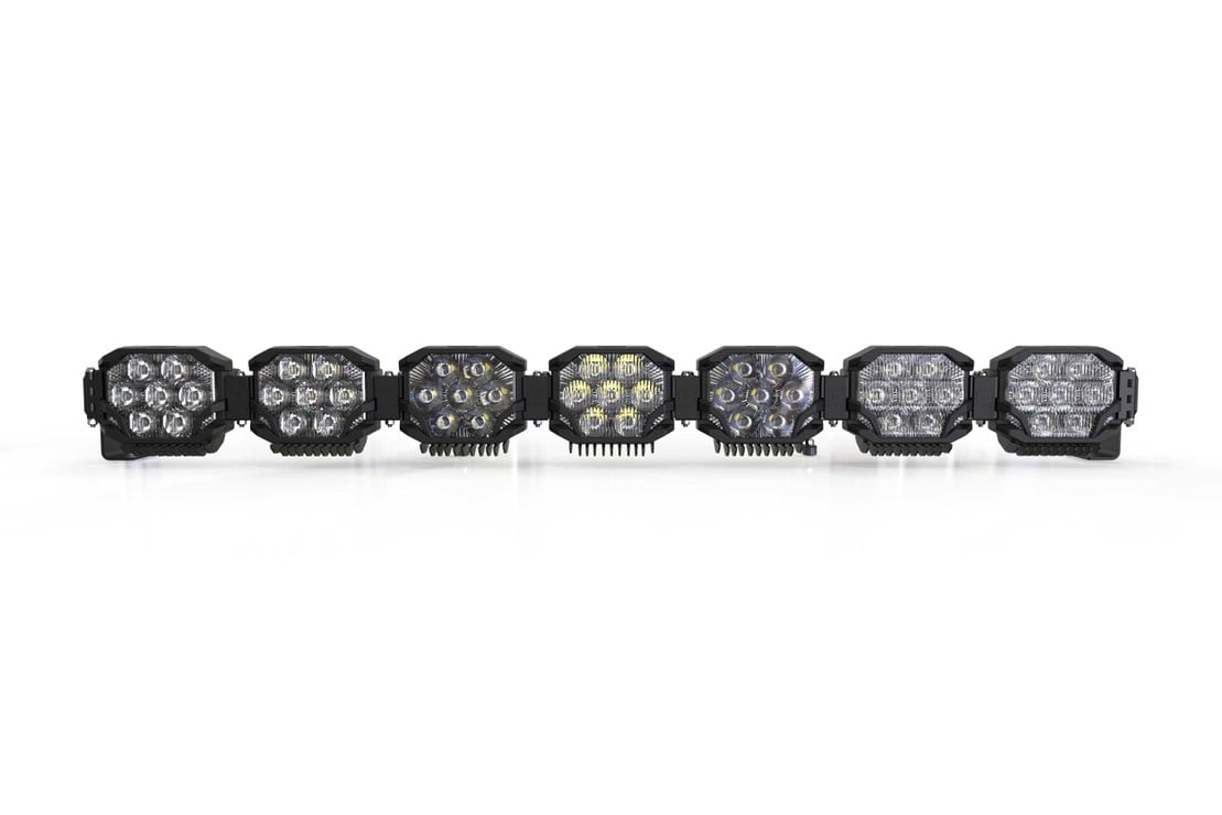 Photo of Morimoto Triple Row Banger Bar off Road LED Light Bar - 7 Pod / 50.5” by Morimoto - Premium Light Bars for UTVs / Side by Sides