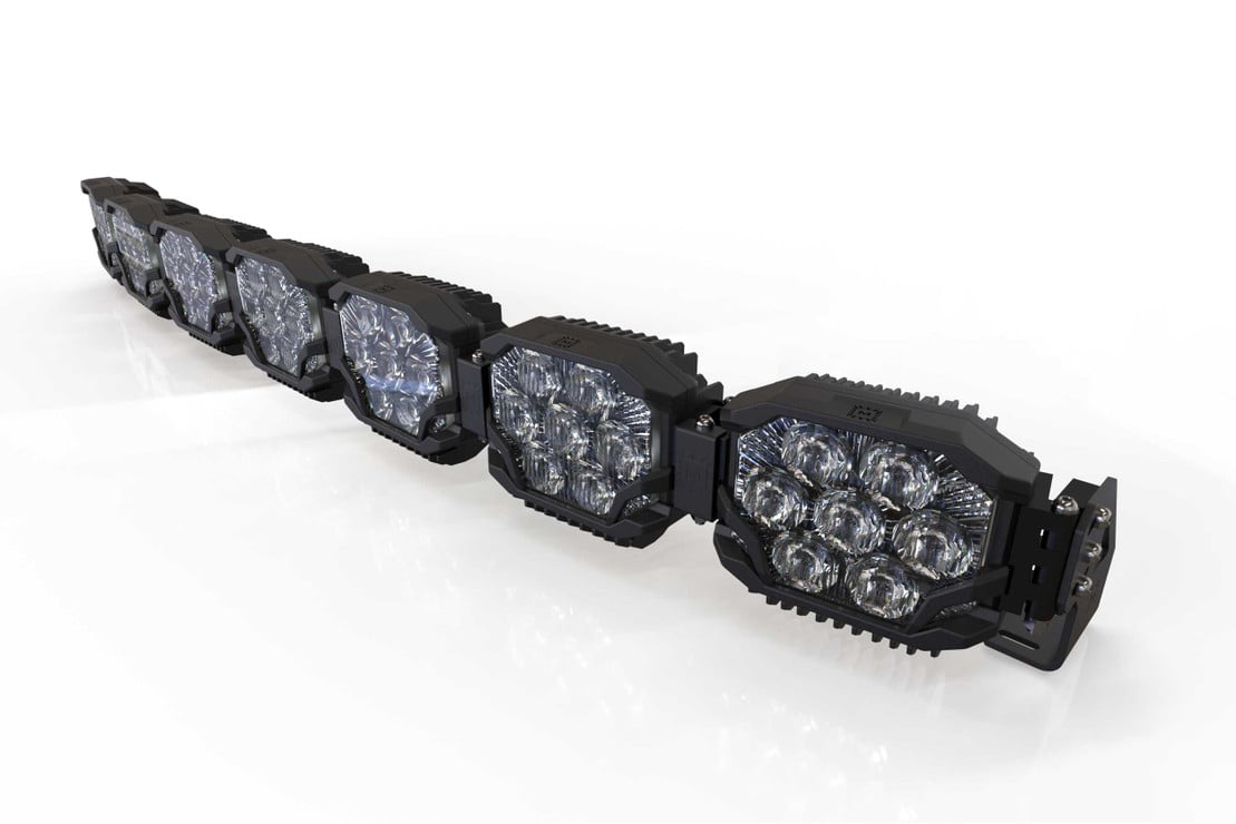 Photo of Morimoto Triple Row Banger Bar off Road LED Light Bar - 7 Pod / 50.5” by Morimoto - Premium Light Bars for UTVs / Side by Sides