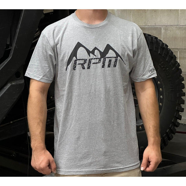 Photo of RPM SXS RPM Snowy Mountain T Shirt Gray by RPM SXS - Premium for UTVs / Side by Sides