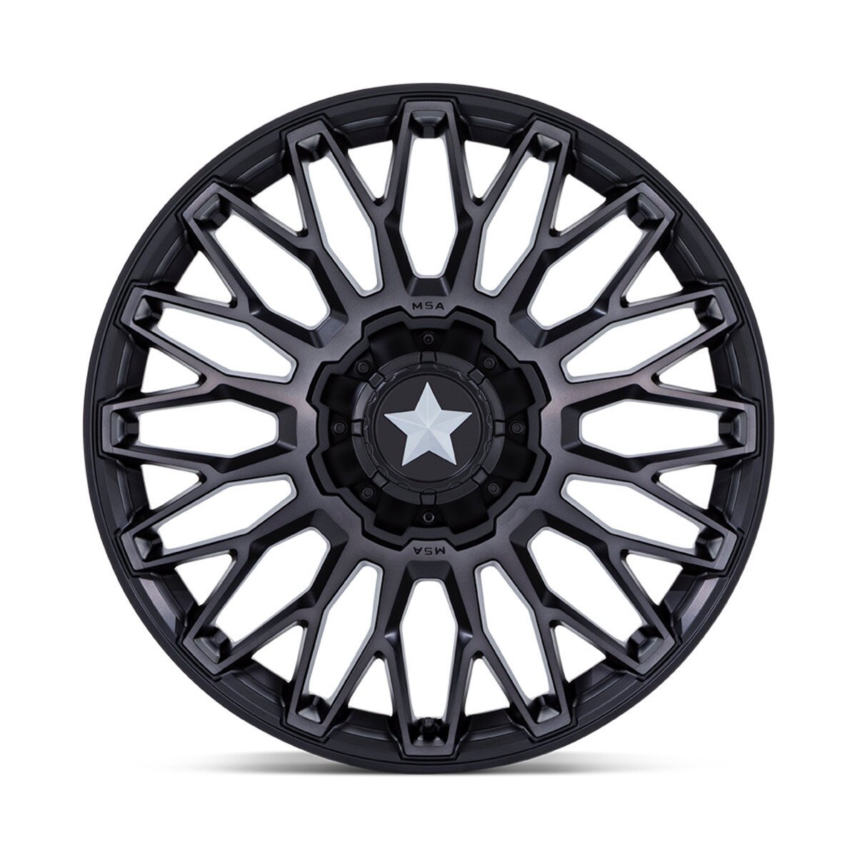 Photo of MSA M50 Clubber - Matte Black DDT by MSA Offroad Wheels - Premium for UTVs / Side by Sides