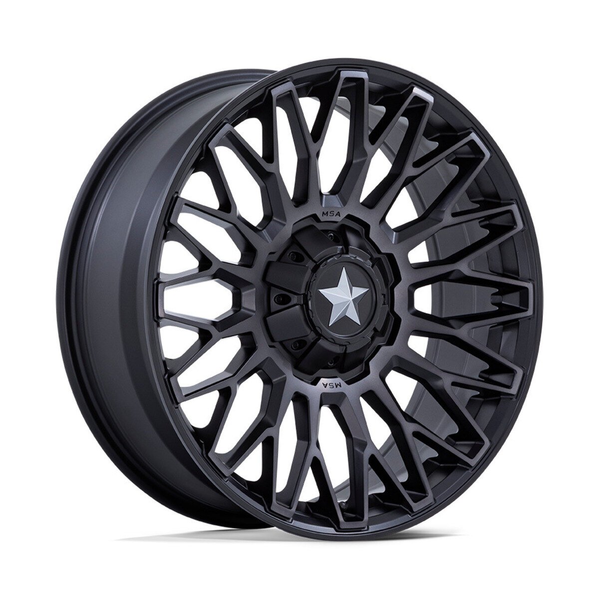 Photo of MSA M50 Clubber - Matte Black DDT by MSA Offroad Wheels - Premium for UTVs / Side by Sides