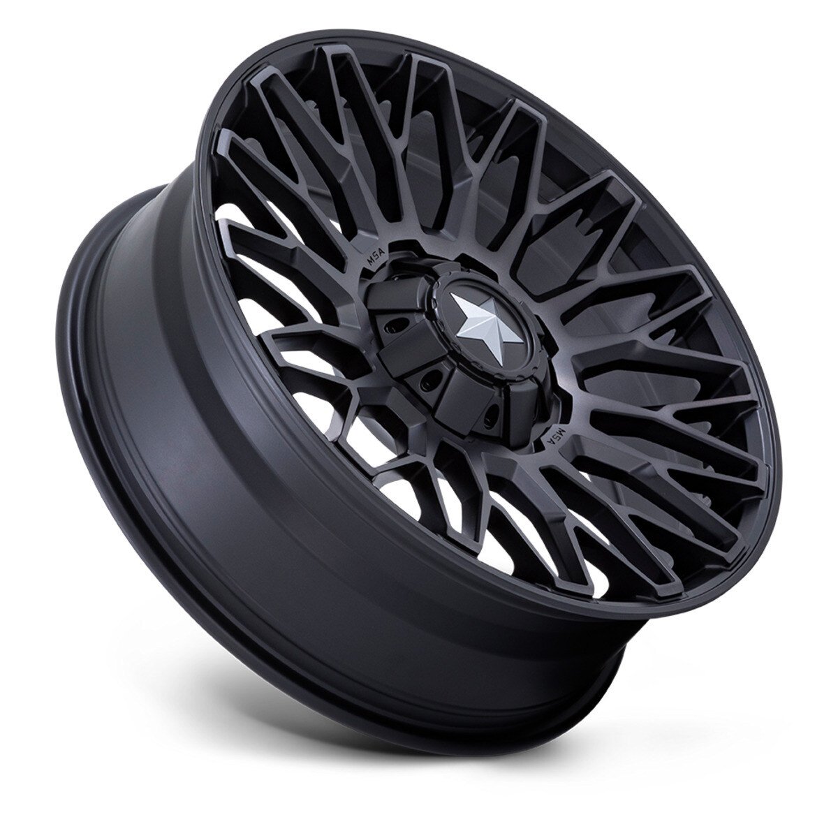 Photo of MSA M50 Clubber - Matte Black DDT by MSA Offroad Wheels - Premium for UTVs / Side by Sides