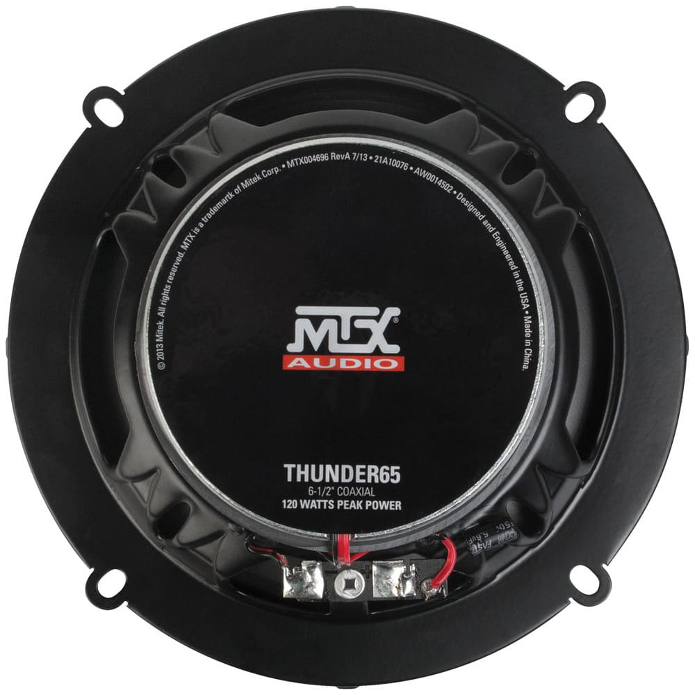 Photo of MTX Audio 6.5" 2-Way 60-Watt RMS 4Ω Coaxial Speaker Pair by MTX Audio - Premium for UTVs / Side by Sides