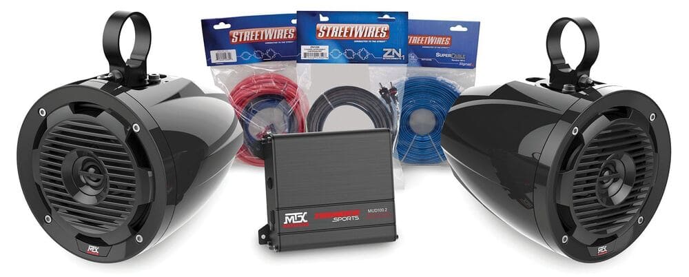 Photo of MTX Audio Amplifier & 2 Roll Cage Speaker - Additional Package by MTX Audio - Premium for UTVs / Side by Sides