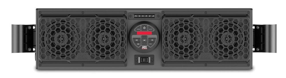 MTX Audio Polaris RZR 900/XP 1000 Bluetooth Overhead Audio Sound Bar 2-Channel Amplifier 2 Cage Mounted Speakers & Amplified Subwoofer