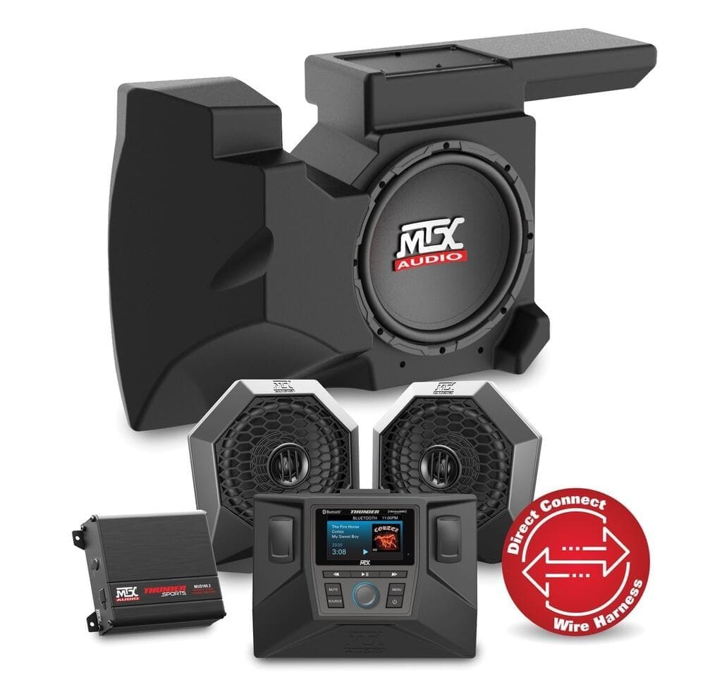 MTX Audio Polaris RZR Audio System with Two Speaker Dual Amplifier & Single Subwoofer (Open Box)