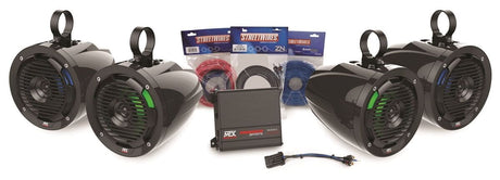 Photo of MTX Audio Polaris Universal Audio Package With Amplifier & 4 Roll Cage Speakers by MTX Audio - Premium for UTVs / Side by Sides