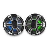 MTX Audio PS8C 8” 150-Watt RMS 4Ω Coaxial Speaker Pair IP-67 Rated with RGB Lighting and Customizable Grille